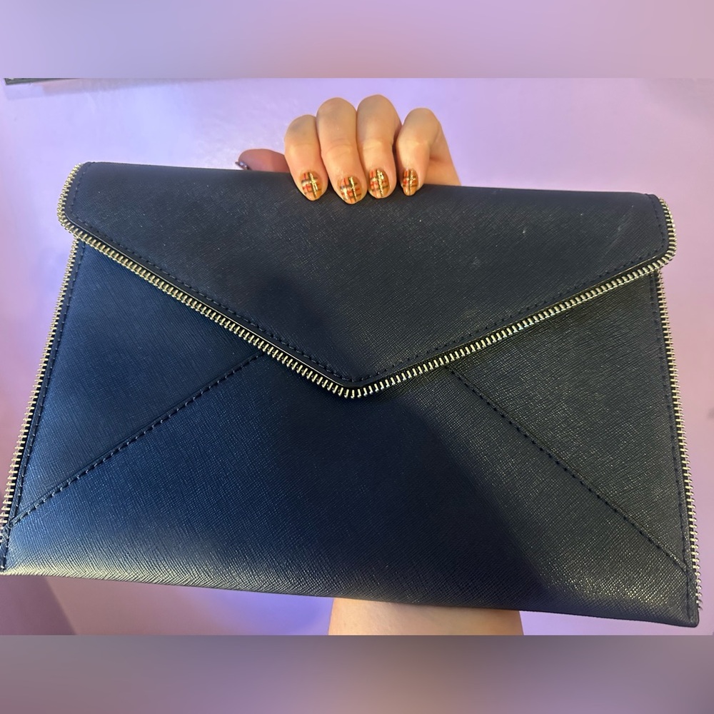 Rebecca Minkoff Midnight Blue Envelope Clutch